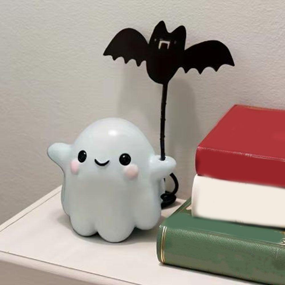 Resin Ghost Bat Ornaments Mini Ghost Ornament Funny Halloween Decoration Halloween Party