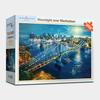 1000 Piece Jigsaw Puzzle - Moonlight Illuminating Manhattan, Popular Korean Puzzle