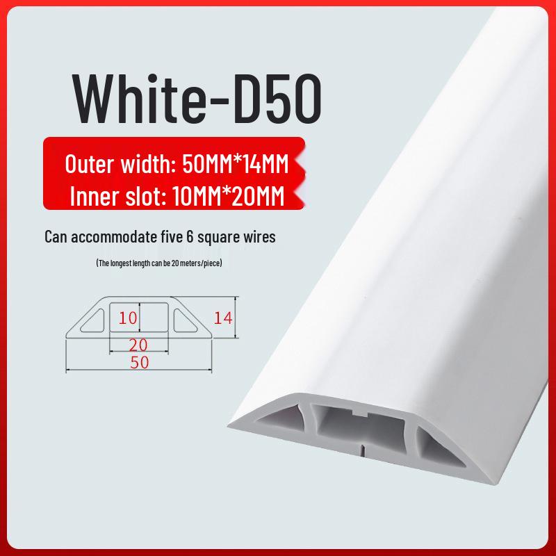 PVC Soft Wire Duct - Self-Adhesive, Durable, Invisible Cable Management Channel