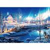 1000 Pieces Snow Night Aurora Jigsaw Puzzle for Adults Family Game Floor Puzzle Educational Toy Perfect for Home Decor