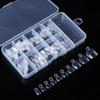 100-Piece Toenail Tips: Transparent & Natural, Full-Cover Fake Nails for Nail Art