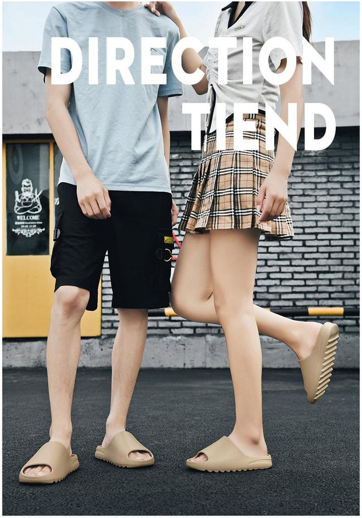 Men's Summer Non-Slip Sport Slippers, "Stepping on Clouds" Single Strap Sandals, Lightweight Thick-Sole Indoor/Outdoor Flip-Flops