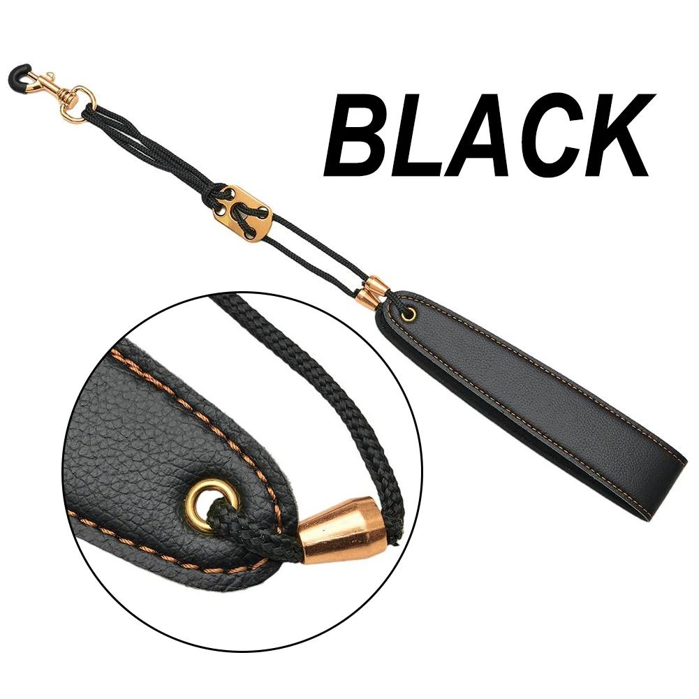 Leather Saxophone Strap Saxophone Lanyard Neck Strap Protection Neck for Soprano Tenor Alto Baritone Sax Musical Instrument