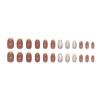 24pcs Cat Eye Shell Fake Nails French Nail Tips Manicure False Nails  DIY