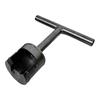 T-Handle Cylinder Valves Wrench, Carbon Steel Manual Removal and Installation Tool with Open-Sided Valves-Engaging Head, 1 Pc