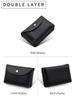 Women's Small Genuine Leather Coin Purse - Top Layer Cowhide Litchi Grain Cover Wallet