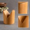 U-Shaped Wooden Taco Holder Natural Wood Grain for Restaurant Serving