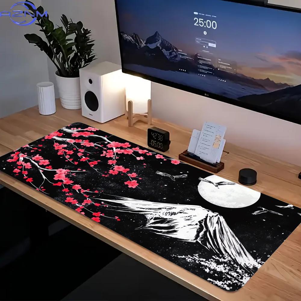 Cherry Blossoms Mouse Pad Gaming Accessories Mousepad Gamer Cabinet Desk Mat Pc Game Accessories Keyboard Extended Offices Xxl
