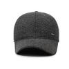 Autumn Winter Men's Warm Cap Middle-Aged Winter Baseball Cap Outdoor Velvet Thick Cotton Cap