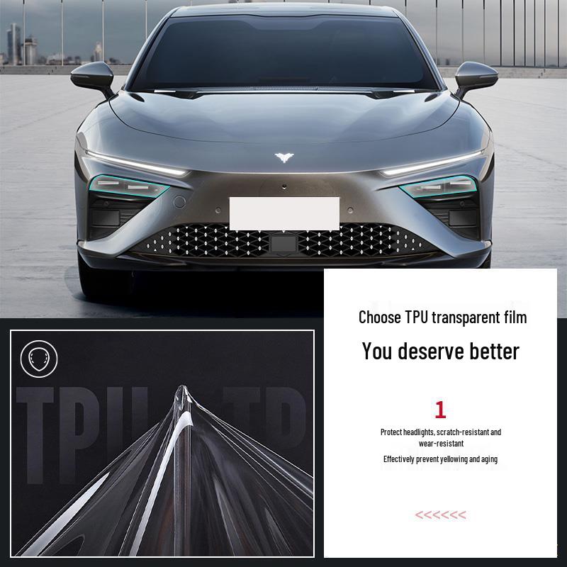Nezha V S U Car Headlight & B-Pillar Anti-Scratch Protective Film Set