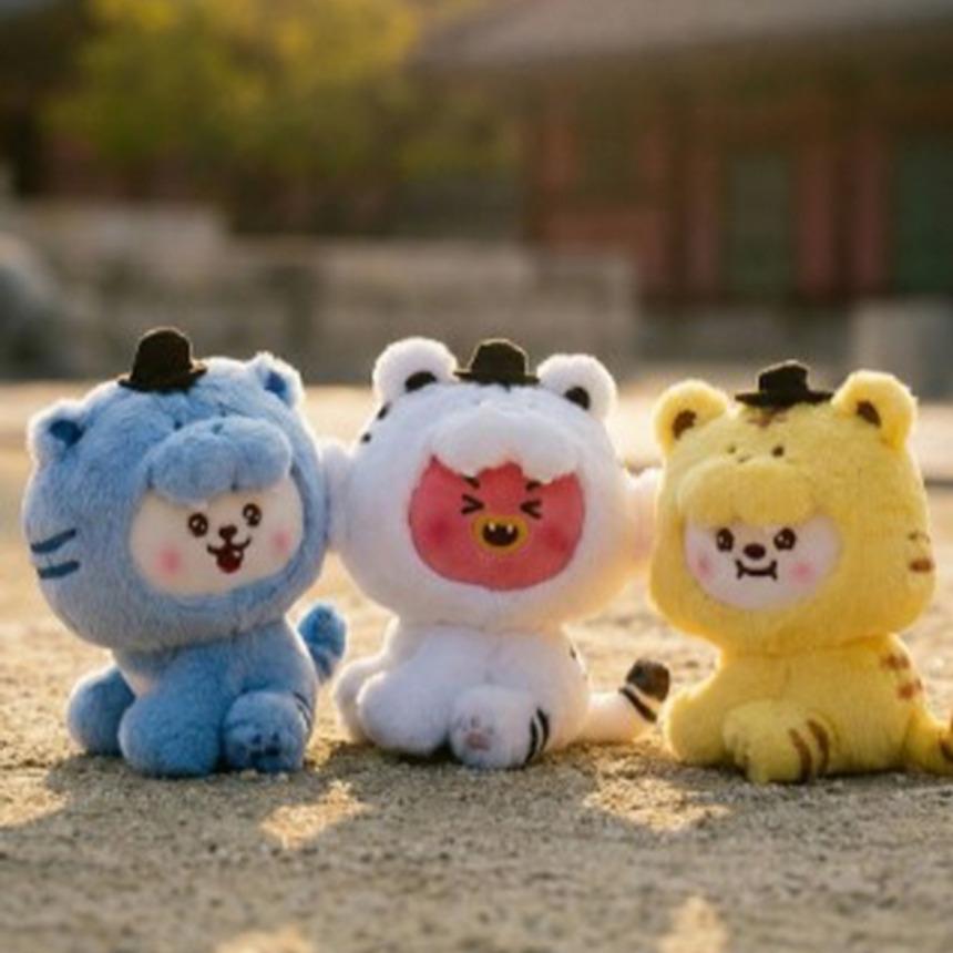 BT21 K-Tiger (K-Horangi) Plush Doll – KOYA, RJ, SHOOKY, MANG, CHIMMY, TATA, COOKY (Choose Character)