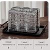 Qiwei Embossed Glass Drinkware Set