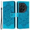 For OnePlus 12 5G Case PU Leather Mandala Imprinted Design Wallet Phone Cover