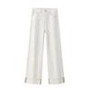Fashion Style 2024 Summer New Arrival Women's Slim Looking Easiest for Match High Waist Curl Trousers Denim Pants 6045043