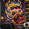 Tapisserie murale Imprimé Football Colombie Tissu pour Salon Chambre Décoration de la Maison