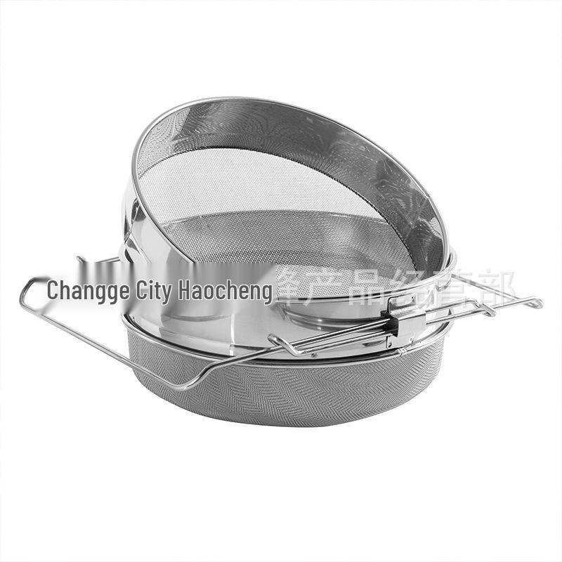 

Stainless Steel Double Layer Beekeeping Honey Filter, Upper Layer 40 Mesh, Lower Layer 60 Mesh, Small White Box Packaging