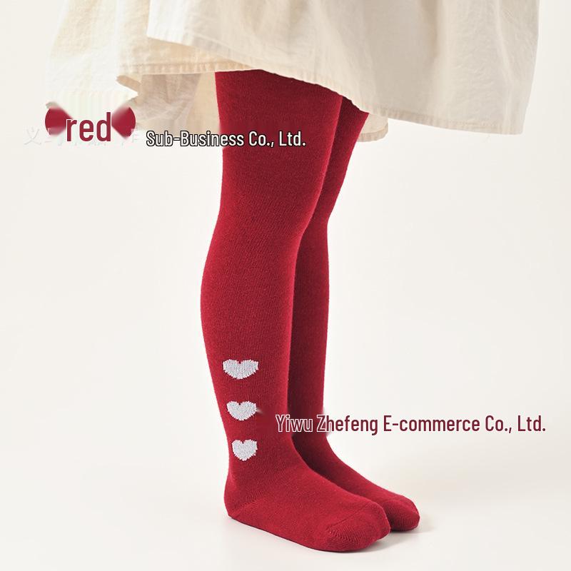 

Детские колготки двойной вязки с пружинным переплетением - Дышащие леггинсы из чесаного хлопка для девочек Large вино красного