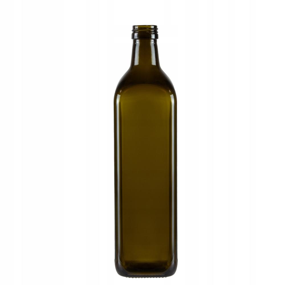 Butelka Marasca Kwadrat Oliwkowa 750Ml Na Oliwę Nalewki Szklana Butelka