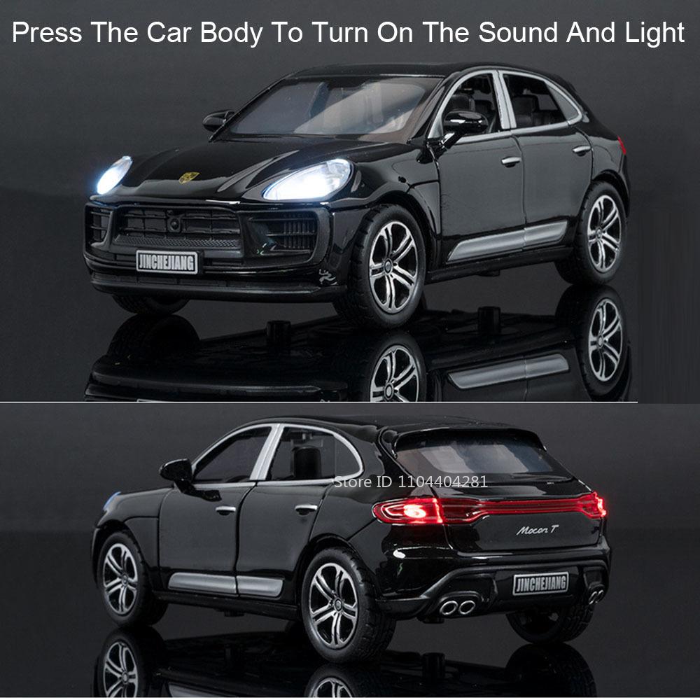1:32 Macan Panamera Modèle de Voiture de Sport en Alliage Jouets Moulés Sous Pression Portes 4 Portes Ouvertes Avec Son Lumière Rétroaction Métal Véhicules Cadeaux Garçons