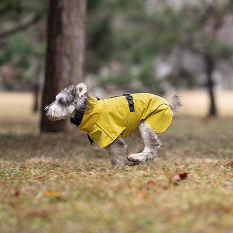 Rain Coat For Dogs Dog Rain Jacket For Small Medium Doggy Lightweight Reflective Pet Poncho Adjustable Jacket Clothes For Puppy