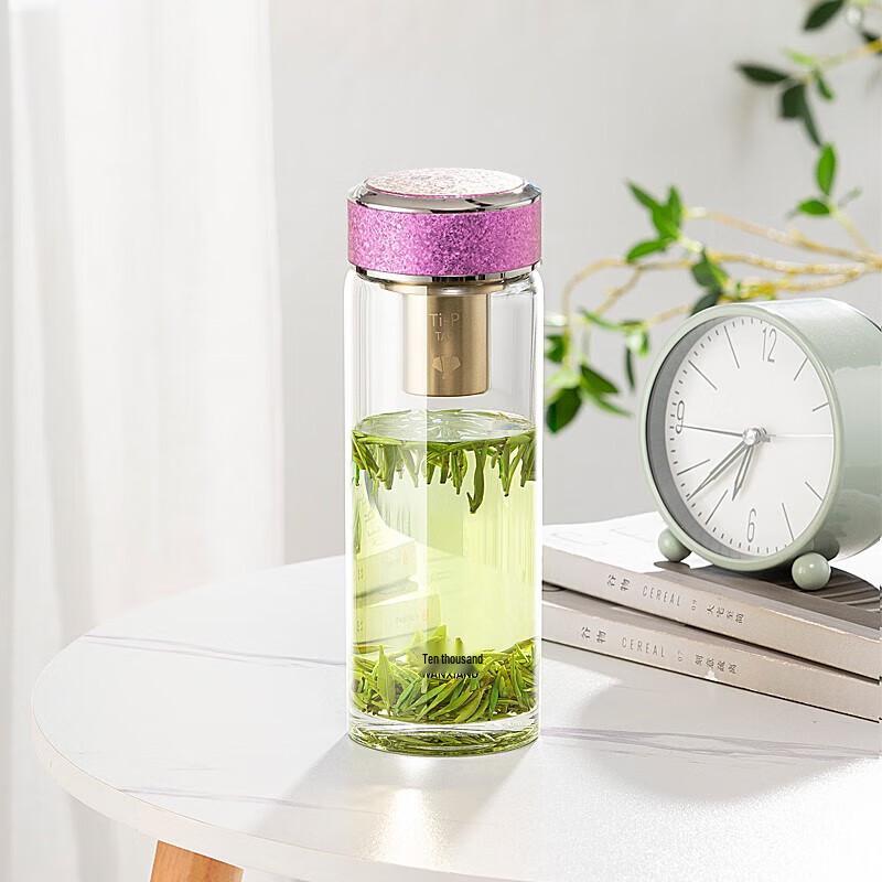 WANXIANG Antibacterial Single-Layer Borosilicate Glass Tea Cup