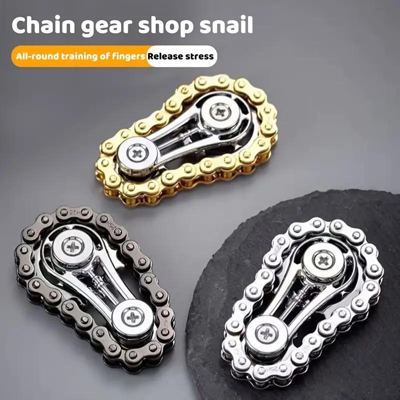 Sprockets Flywheel Fingertip Gyro Fidget Spinner Antistress Anxiety Metal Bike Chains EDC Spinner Fidget Toys For Adult Kids