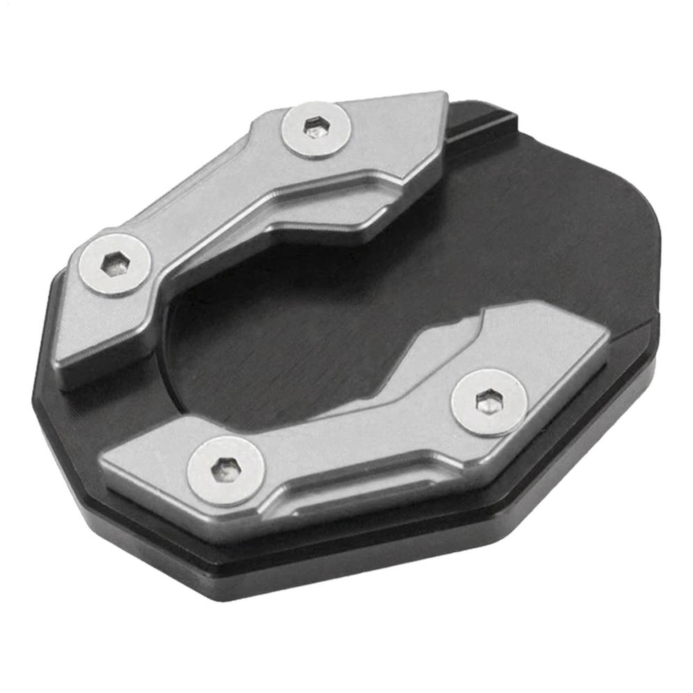 Motorcycle Kickstand Pad Motorcycle Kickstand Extension Pad Motorcycle Kickstand Extension Support Plate Foot Side Stand серебряный