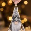 Christmas Ski Doll Wooden Hanging Ornament Knitted Fabric Christmas Tree Decoration