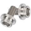 2Pcs Bicycle Titanium Alloy Crank Arm Fixing Screw Bolts for Brompton Folding Bike