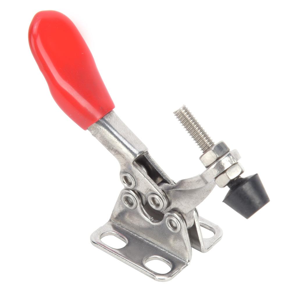 2Pcs Toggle Clamp 304 Stainless Steel Quick Welding Fixture Hand Tool 27KG GH201ASS