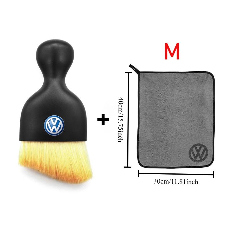 For VW Soft Brush Car Wash Microfiber Towel Auto Cleaning Tool For VW Volkswagen Golf 6 Polo Passat B5 Jetta Interior Mouldings LSJ567 IF9