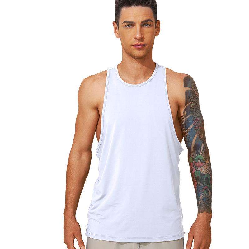 Men's Quick-Dry Breathable Y-Back Tank Top for Running & Cycling