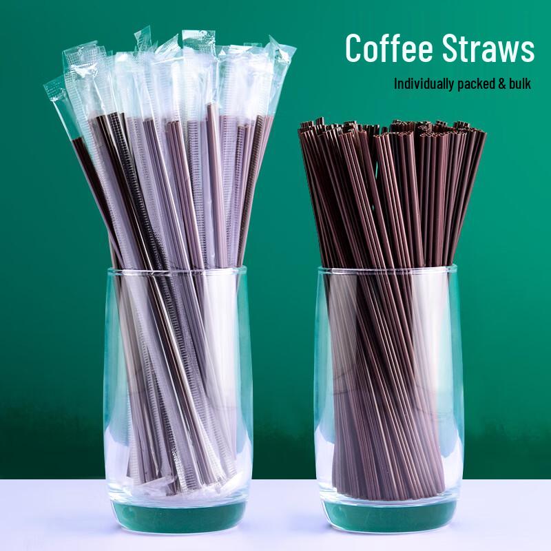 Disposable Three-Hole Coffee Straws