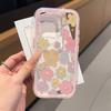 Creative small fresh flowers for iPhone17 Pro Max 2-in-1 mobile phone protective case 15/16 simple
