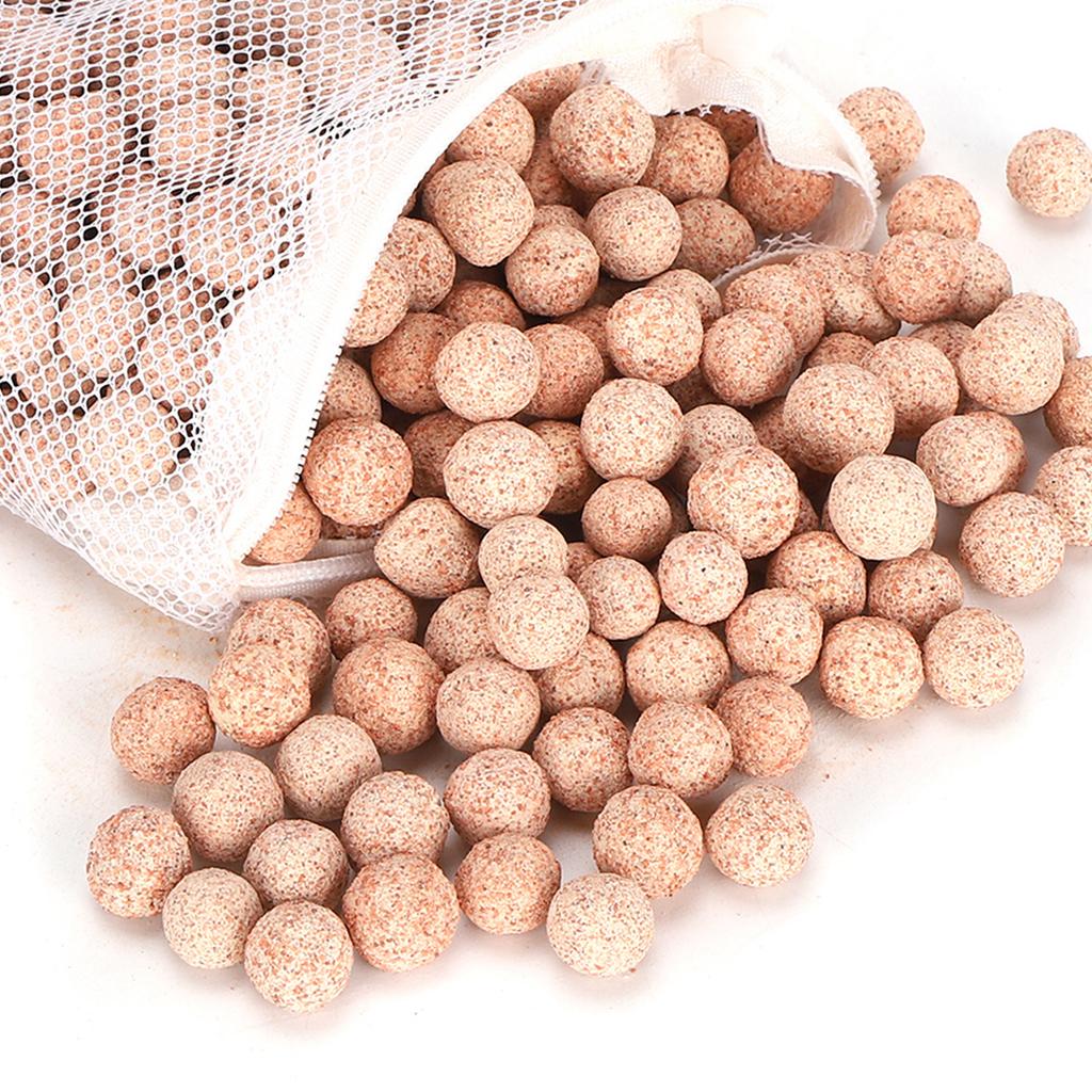 Aquarium Fish Hollow Filter Quartz Sphere Bio Media Accessories for Filtration Ceramic Filtering s with Fine Mesh Bags Water Cleaning