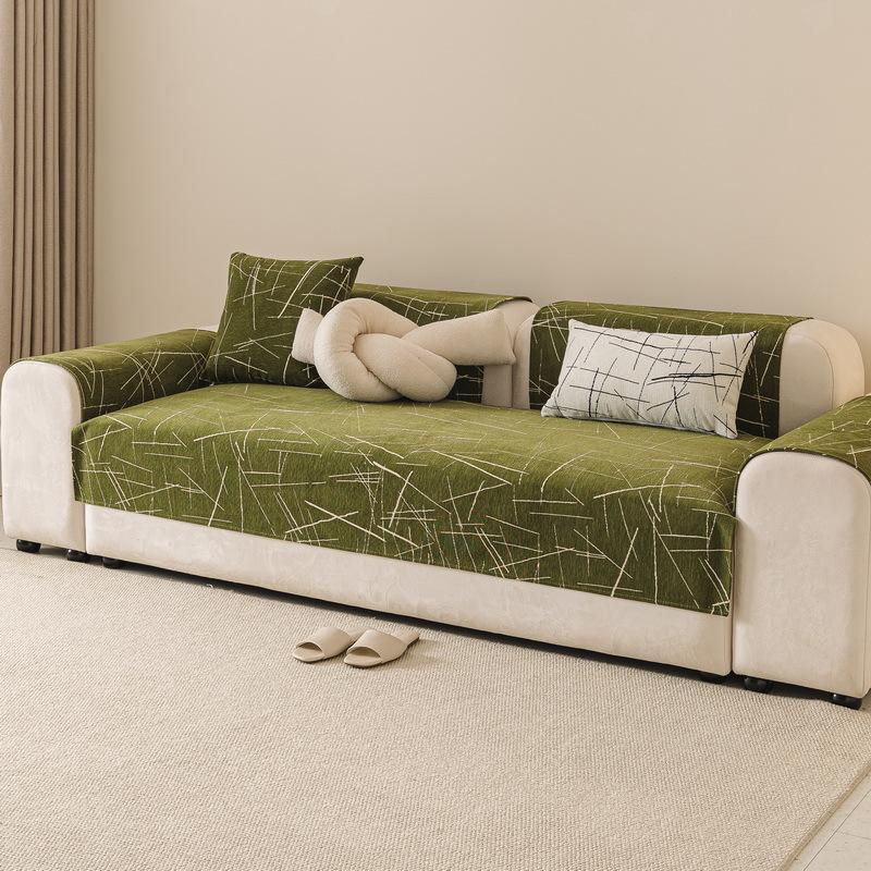 

Simple Straight Row Sofa Cushion New Four-Season Universal Cover Light Luxury High-End Non-Slip Leather Sofa Seat Cushion 70*70cm