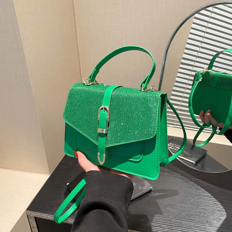 Popular Fashion Single Shoulder Oblique Span Small Square Bag Retro Foreign Style Women's Bag 2025 New Spring Texture Korean Version Handbag