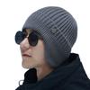 Velvet Lining Beanie Cap Bonnet Earflap Cap Outdoor Ski Skullies Cap  for Men Women