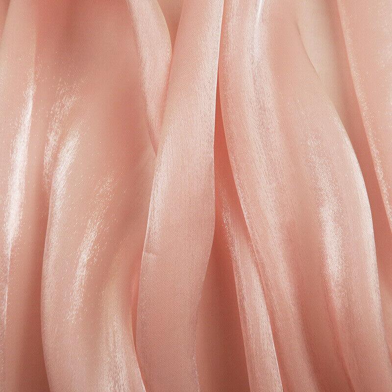 100x150cm Colorful Satin Organza Fabric Yarn Organza Hanfu Wedding Dress DIY Sewing Fabric Faux Silk Material Clothing Supplies