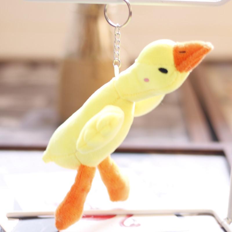 Ins Cute Cute Big White Goose Pendant Plush Toy Doll Big Goose School Bag Hanging Ornament Doll Keychain