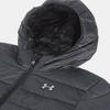 Under Armour Echo Comfortable Hooded Long Sleeve Zipper Warm Waterproof Jacket Men Jacket Black 1385840-001