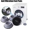 1-12PC Anti Vibration Feet Pads Silent Washing Machine Slipstop Skid Raiser Mat Washing Dryer Machine Furniture Universal Feet M