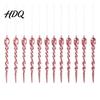 Decorative Pendants 12Pcs Colorful for Holiday Windows Ornaments Acrylic Spiral Icicle Twisted Ice Bar Hanging