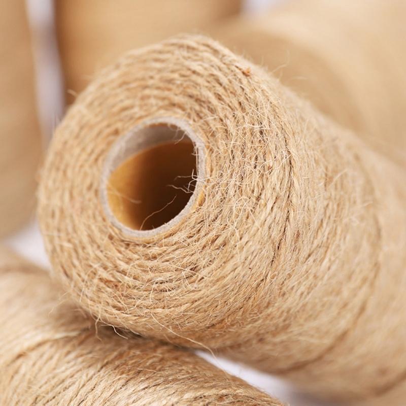 Natural Fiber Rope Soft Wrapping Cord Twine Rope For Creative Sewing Project Gardening Home Decoration And Packaging