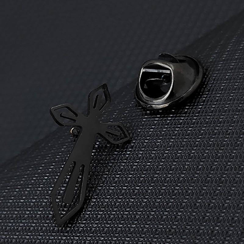 Roman Cross Men's Brooch Cufflinks Suit Dress Accessories Personalized Versatile Clothing