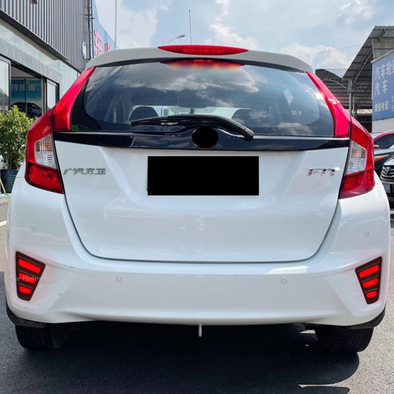 1 Pair For Honda Jazz FIT 2014 2015 2016 2017 Multi-functions Car LED Rear Fog Lamp Brake Light Turn Signal Light Reverse Lamp