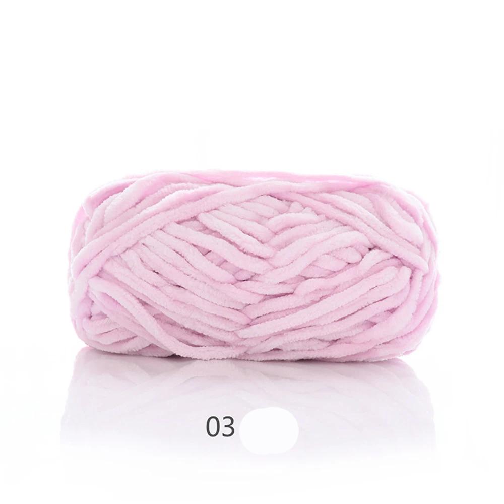 100g Chenille Colored Warm Plush Coarse Yarn Handmade Woven Yarn DIY Carpet Bag Doll Sweater Thread