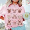 Trendy Casual and Gingerbread Castle Christmas Pink Shirt Unisex Cotton Four Seasons Base Shirt