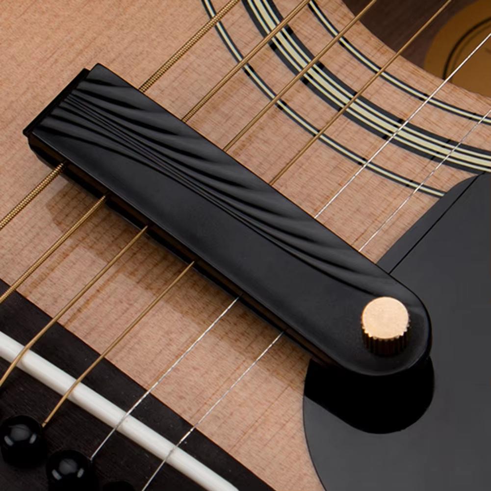 Pro Guitar Mute Silencer Pad | 3D Neoprene Acoustic Dampener | Noiseless Home Practice & Studio Recording Accessories