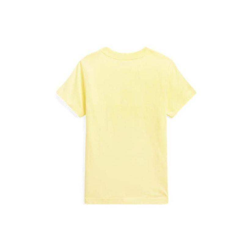 Polo Ralph Lauren Bear Cotton Knit Short Sleeve T-Shirt Kids Tops Yellow CWPOTSHY8020557-700
